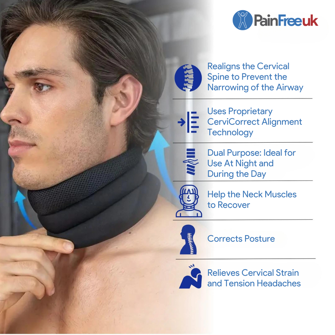 3x Pain Free UK™ SnoreStop - Sleep Apnea & Snoring Relief Neck Brace*